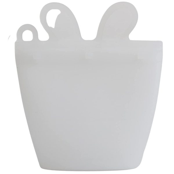 BraveJusticeKidsCo. | Snack Baggie Silicone Reusable Food Storage Container for Toddlers (Clear)