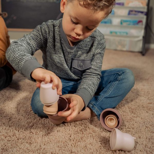 BraveJusticeKidsCo. Hide N Seek Toddler (3+) Silicone Stacking Nesting Dolls Toy: Kozy Kittens