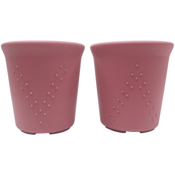 BraveJusticeKidsCo. | SiliSteel Drinking Cups | Kids and Toddler Silicone + Steel Dinnerware Cups (2 pack)