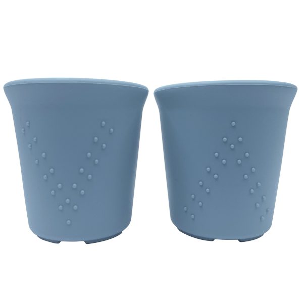 BraveJusticeKidsCo. | SiliSteel Drinking Cups | Kids and Toddler Silicone + Steel Dinnerware Cups (2 pack)